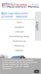 Mobile Screenshot of mauerstettener-wohnbau.de